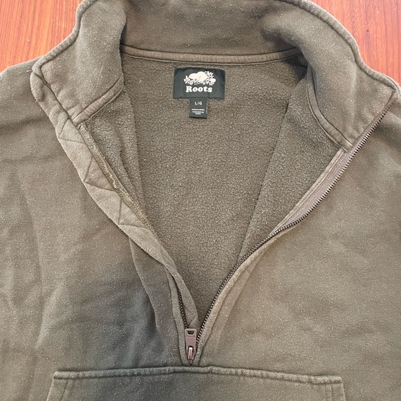 Roots 3 quarter zip cropped sweatshirt - Picture 5 of 8